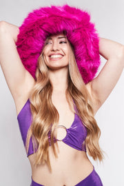 MEGA FLOOF Hot Pink Lush Hat