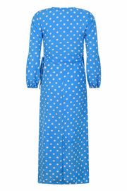 Kalani wrap dress - Blue - OOTO