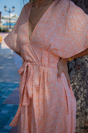 MILA Maxi Dress - Peachy Floral