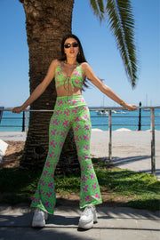 ANGIE - Psychedelic Punch Lycra Flares