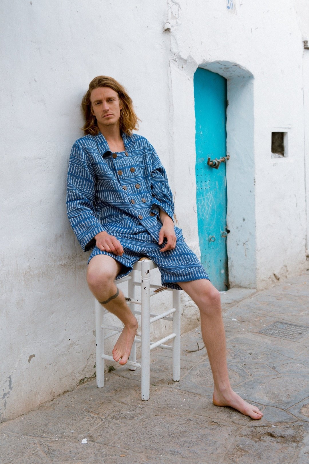 BILLIE - Blue Mens Woven Jacket