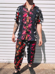 TIE DIE - Men's Multi-Coloured Patterned Summer Trousers