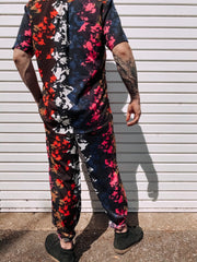 TIE DIE - Men's Multi-Coloured Patterned Summer Trousers