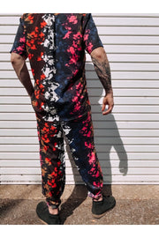 TIE DIE - Men's Multi-Coloured Patterned Summer Trousers