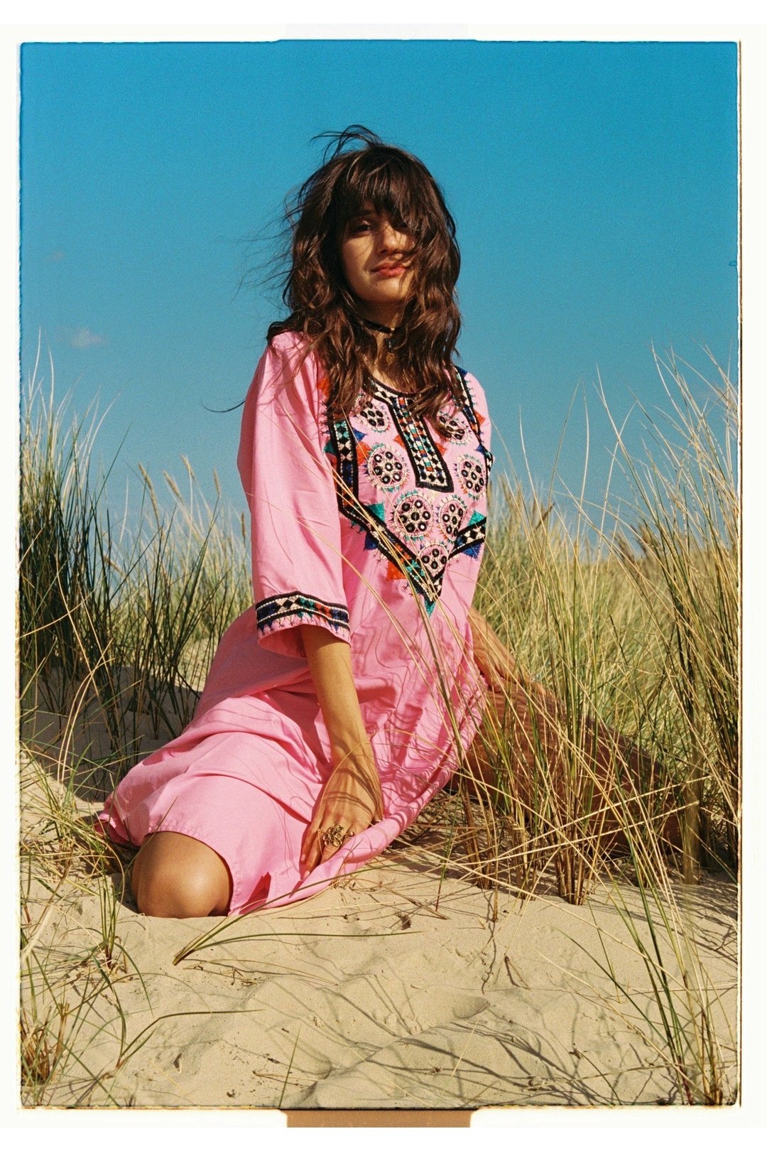 ZARAH embroidered dress - Pink - OOTO