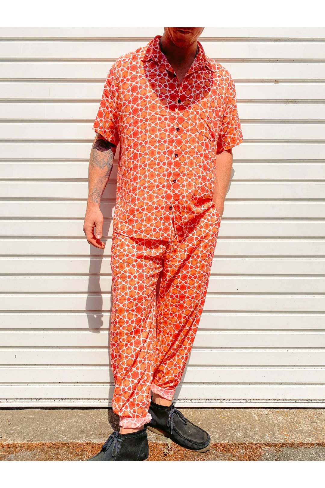 MOSAIC RED Mens Trousers