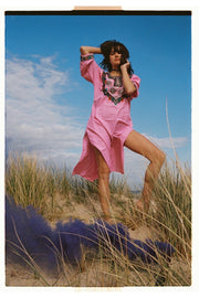 ZARAH embroidered dress - Pink - OOTO