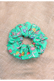 Mega scrunchie - Green Floral